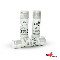 Silindirik Sigorta gG 10,3x38 1A - 420001_K (10 adetlik kutu fiyatıdır) - 2