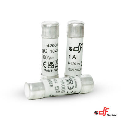 Silindirik Sigorta gG 10,3x38 1A - 420001_K (10 adetlik kutu fiyatıdır) - 2
